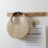 Sac de paille thaïlandais Niche Portable Français Vacances à la mer Sac de plage Petite pochette